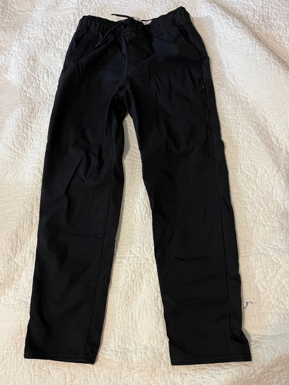 Boys M Old Navy Black Drawstring Jogger Pants